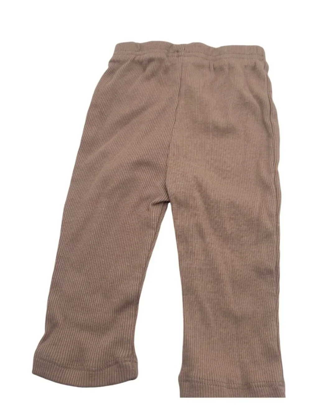 Chick Pea Baby Ribbed Cotton Pants, Brown, Sz. 3-6 montsh